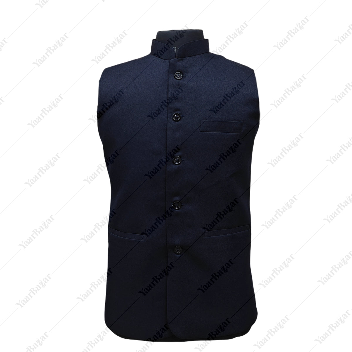 Royal Sapphire Nehru Waistcoat