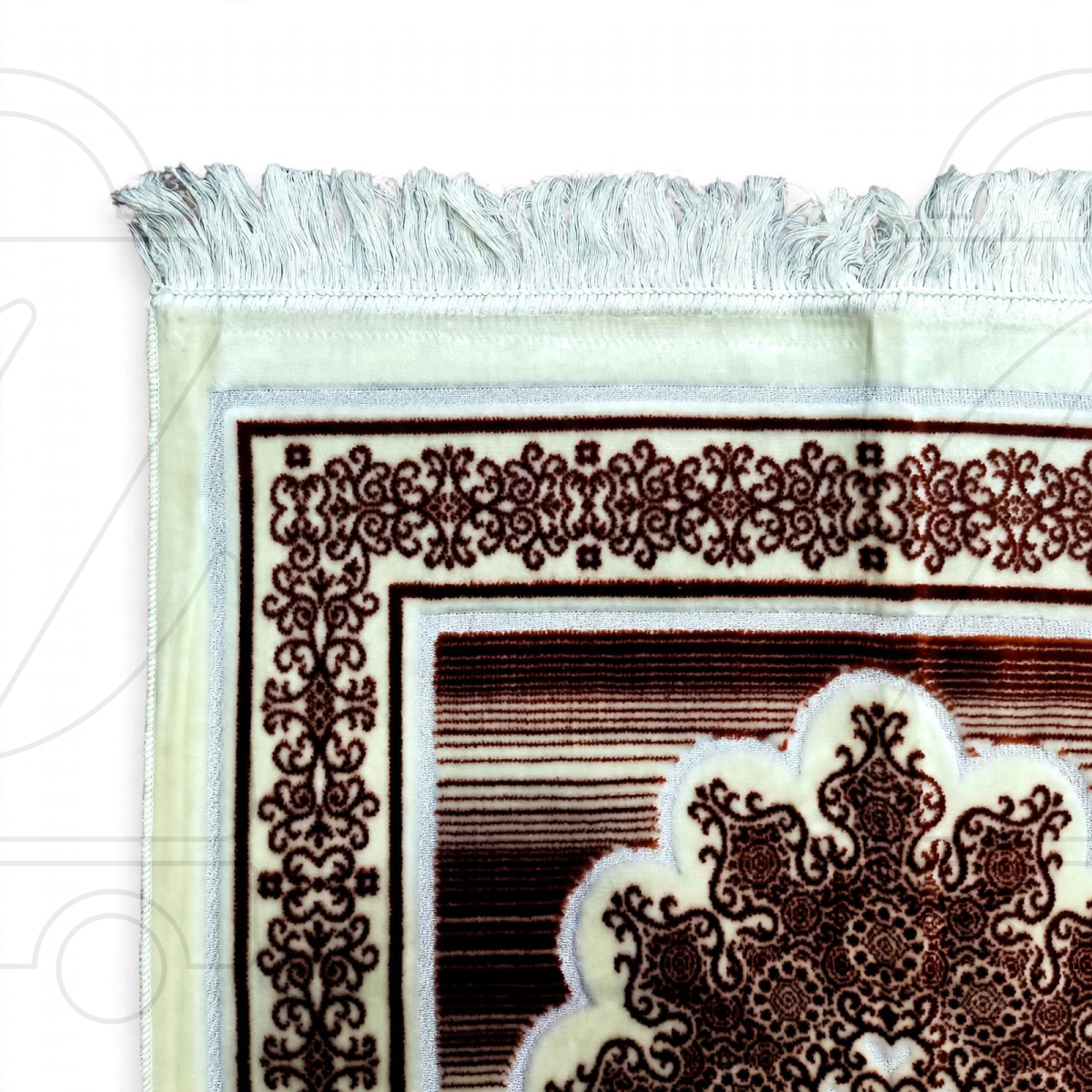 Turkish Brown Masjid Soft Velvet Prayer Janamaz