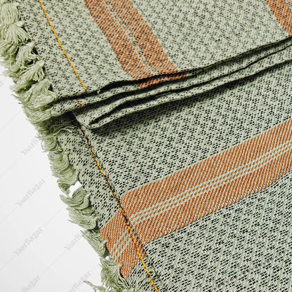Checkered Cotton Rumal with Tassels