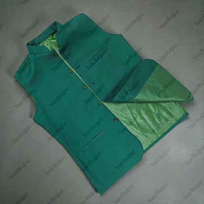 Royal Sapphire Nehru Waistcoat