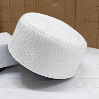 Junaid Jamshed Premium Quality  Prayer Cap  ( Straight Line)