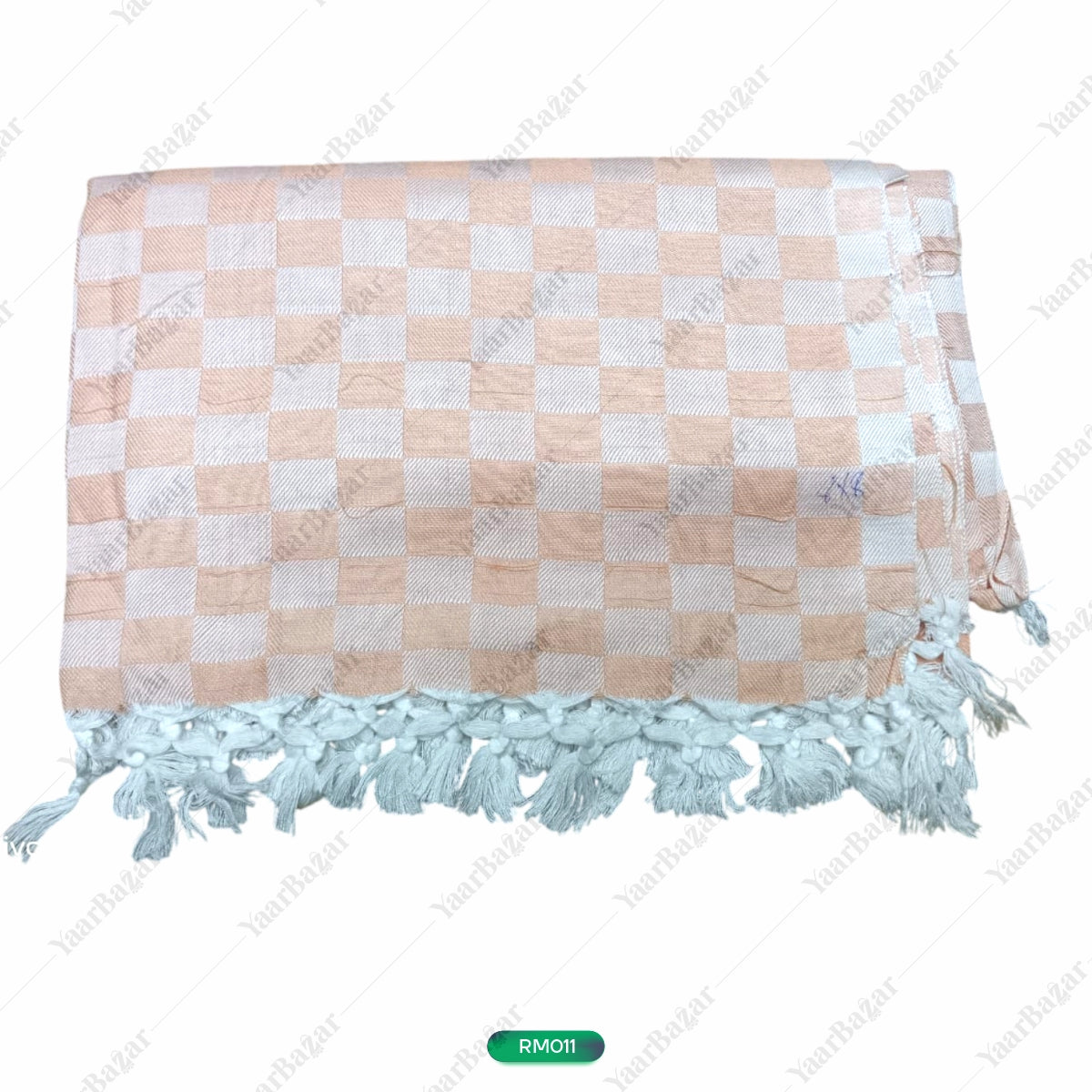 Checkered Cotton Rumal with Tassels