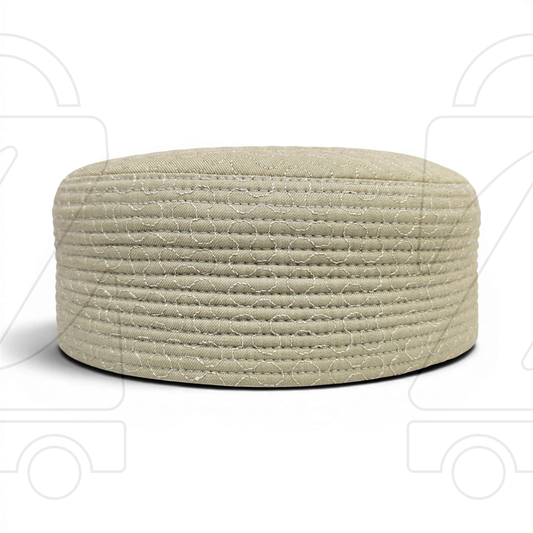 LineCraft Reversible Prayer Cap – Beige & Deep Blue