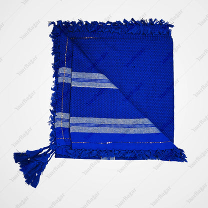 Checkered Cotton Rumal with Tassels