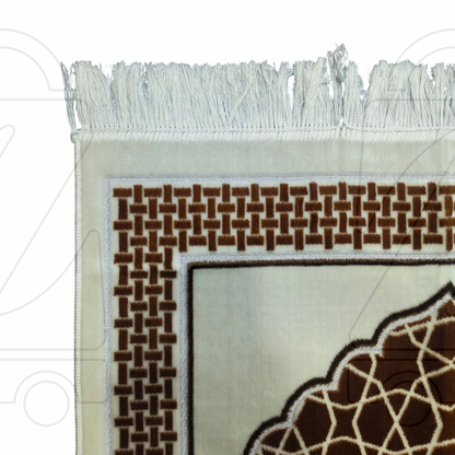 Turkish Brown Soft Velvet Prayer Janamaz