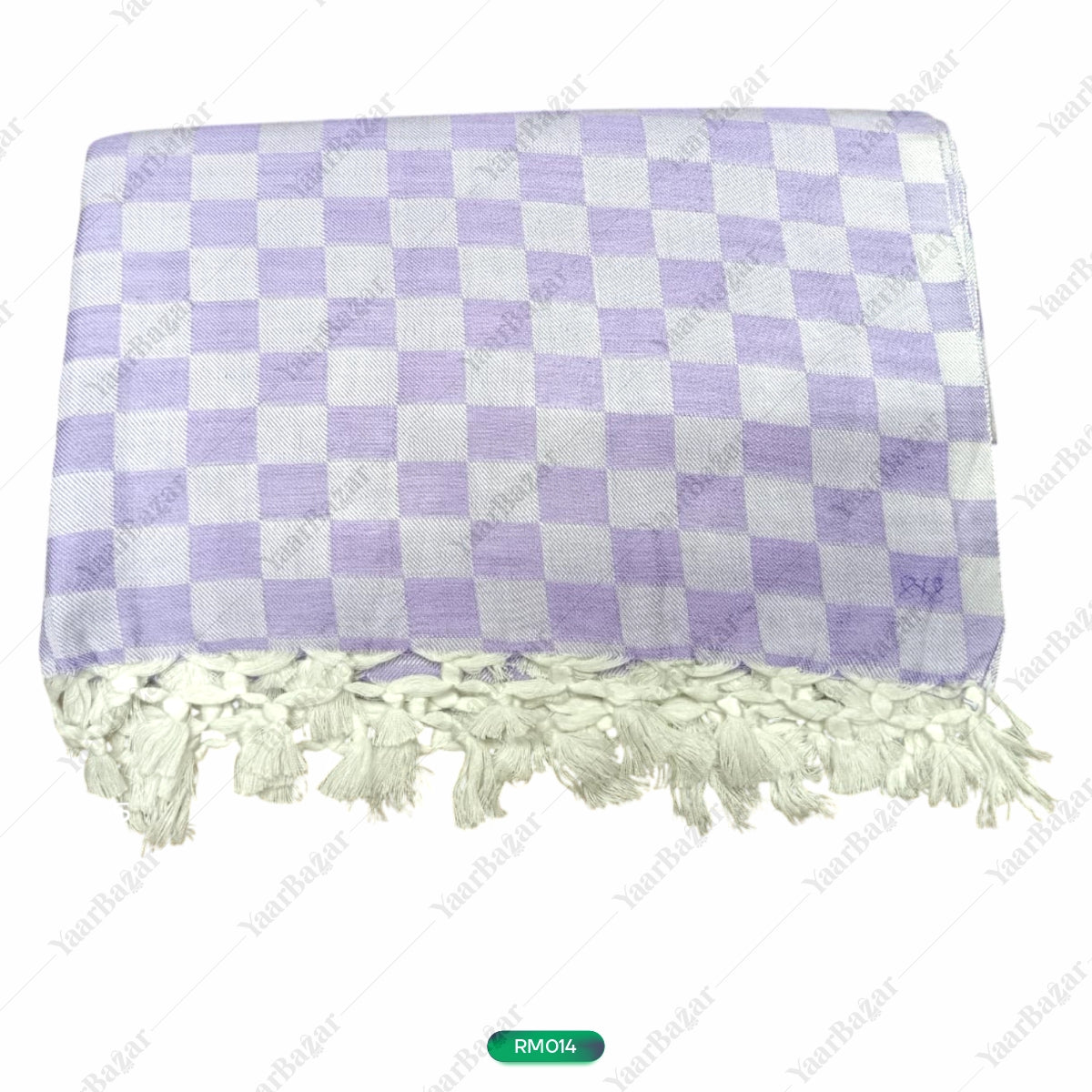 Checkered Cotton Rumal with Tassels