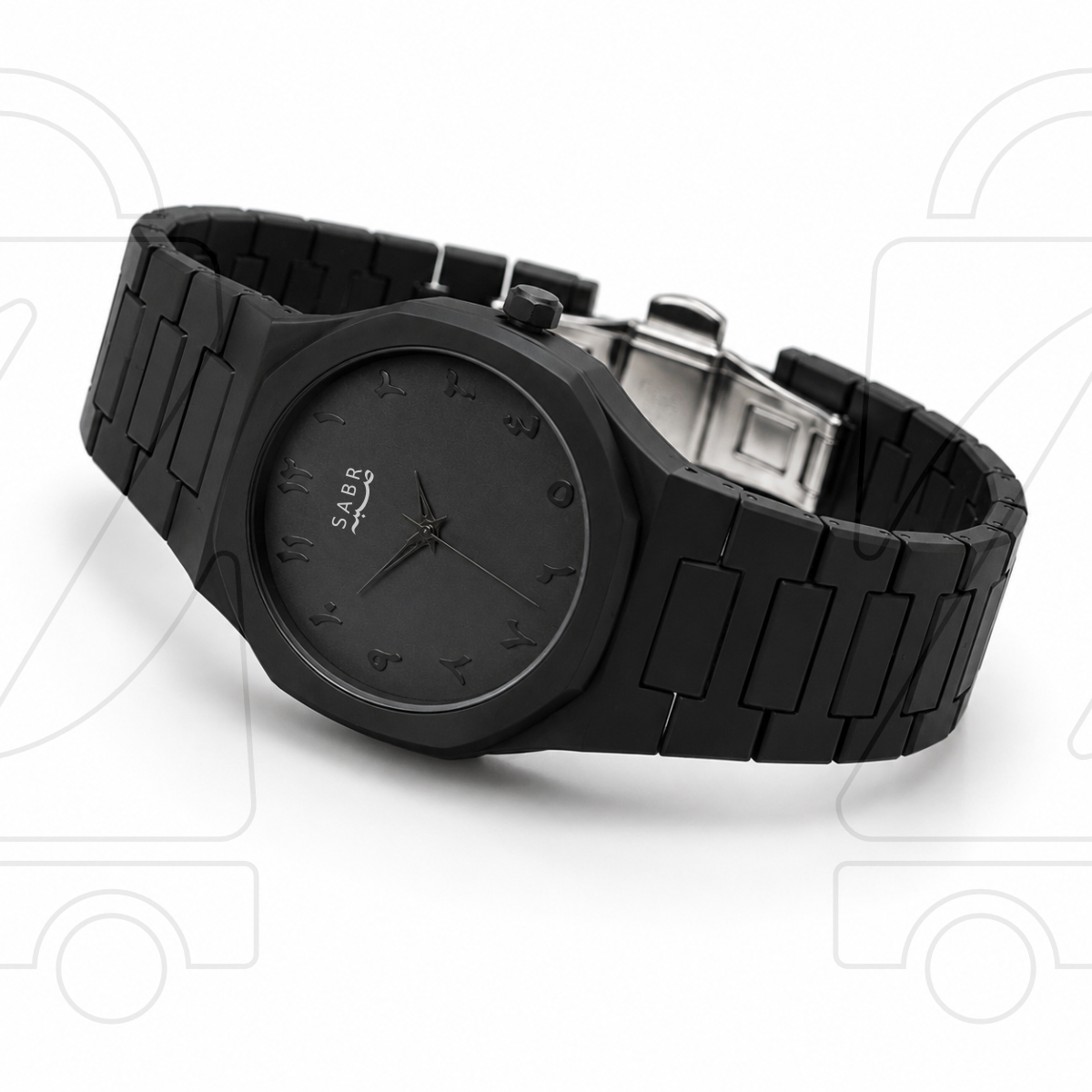 Personalized Matte Black Watch for Women