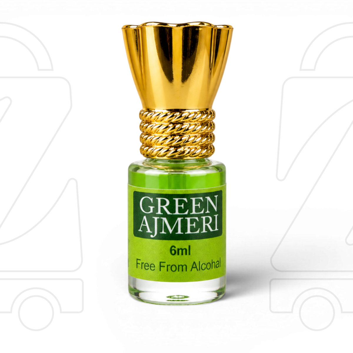 Al-Saalim Green Ajmeri Attar | Premium Alcohol-Free Roll-On Fragrance (6ml)
