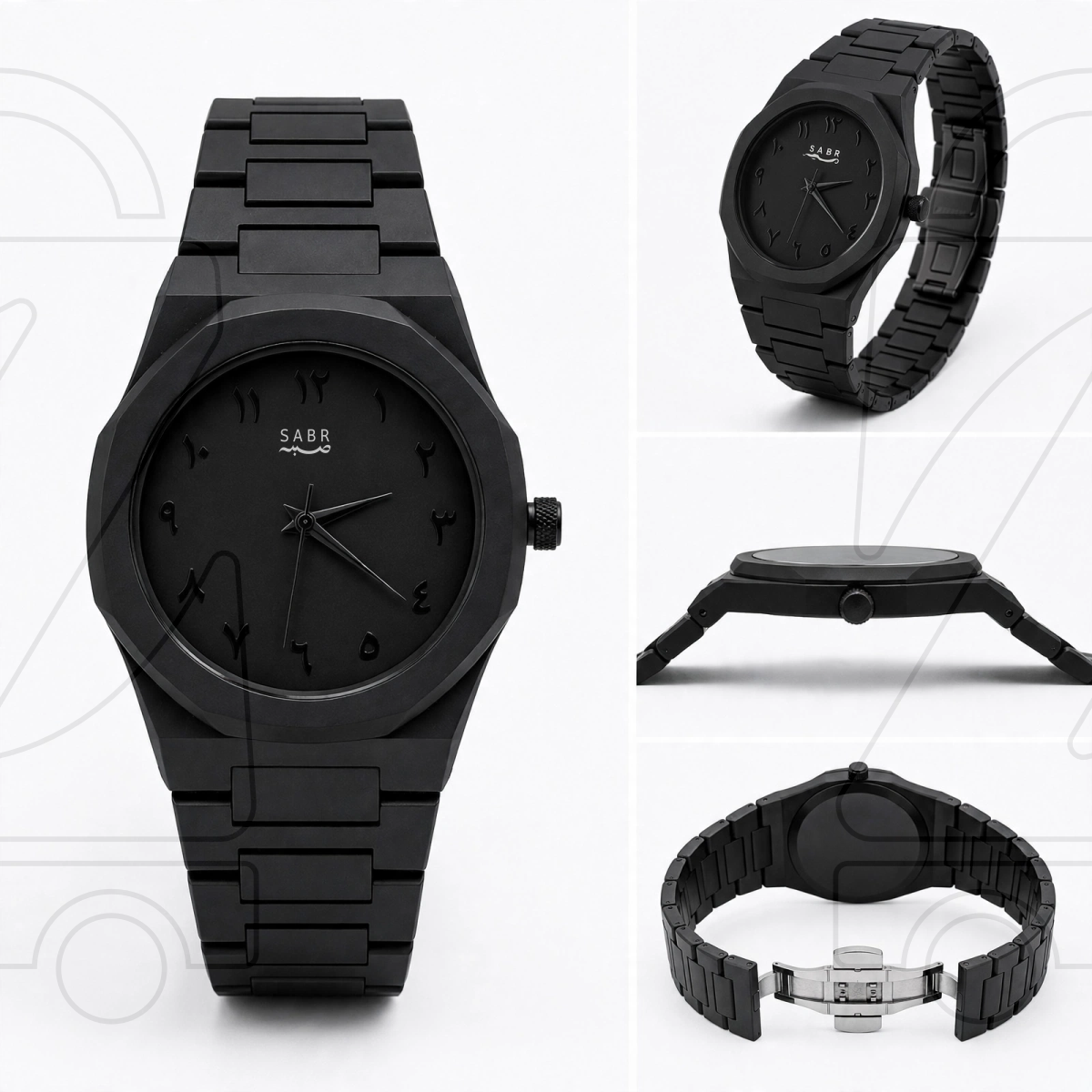 Personalized Matte Black Watch for Women