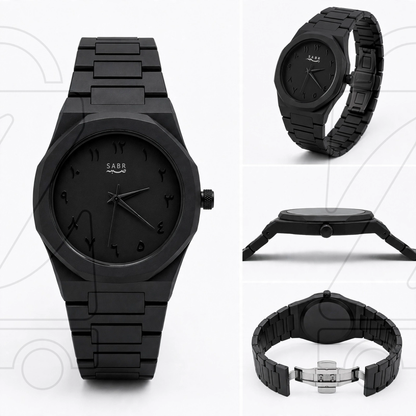Personalized Matte Black Watch for Women
