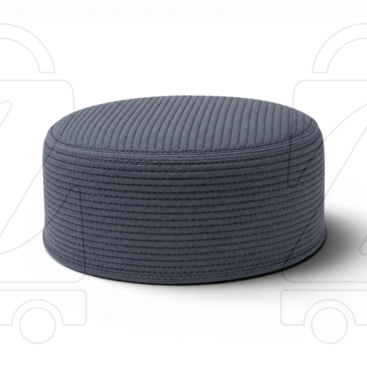 Junaid Jamshed Premium Quality  Prayer Cap  ( Straight Line)