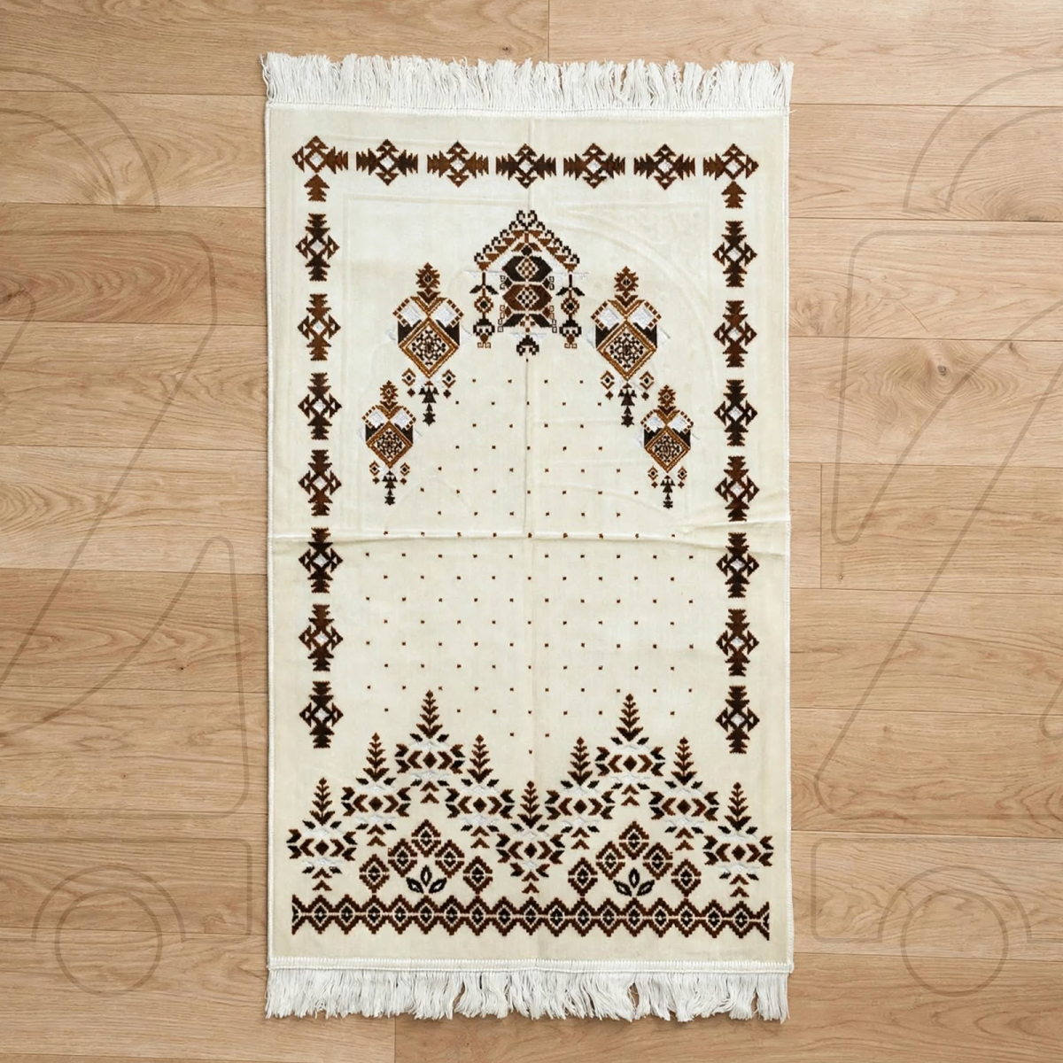 Turkish Lantern Design Soft Velvet Prayer Janamaz