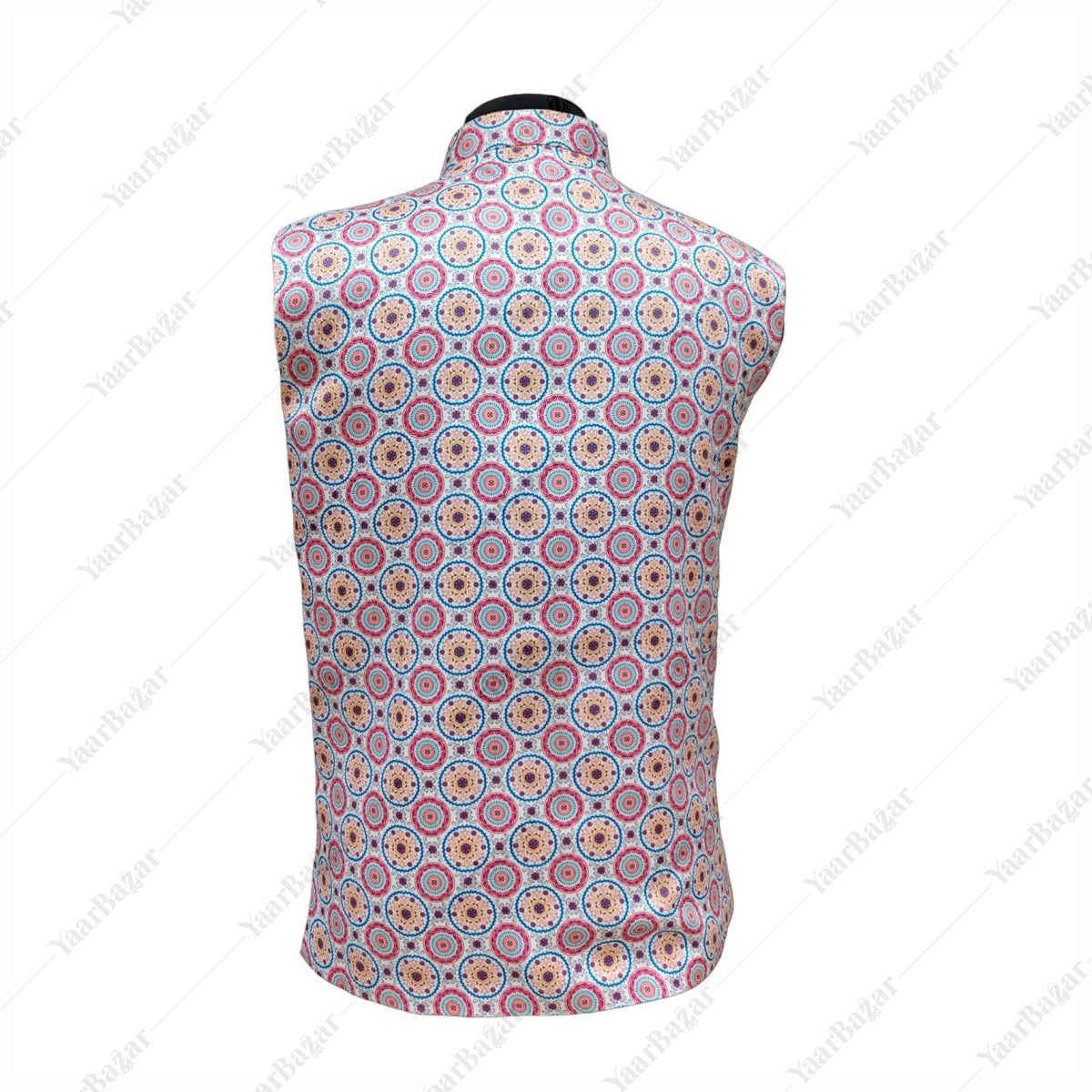 Pastel Medallion Nehru Waistcoat
