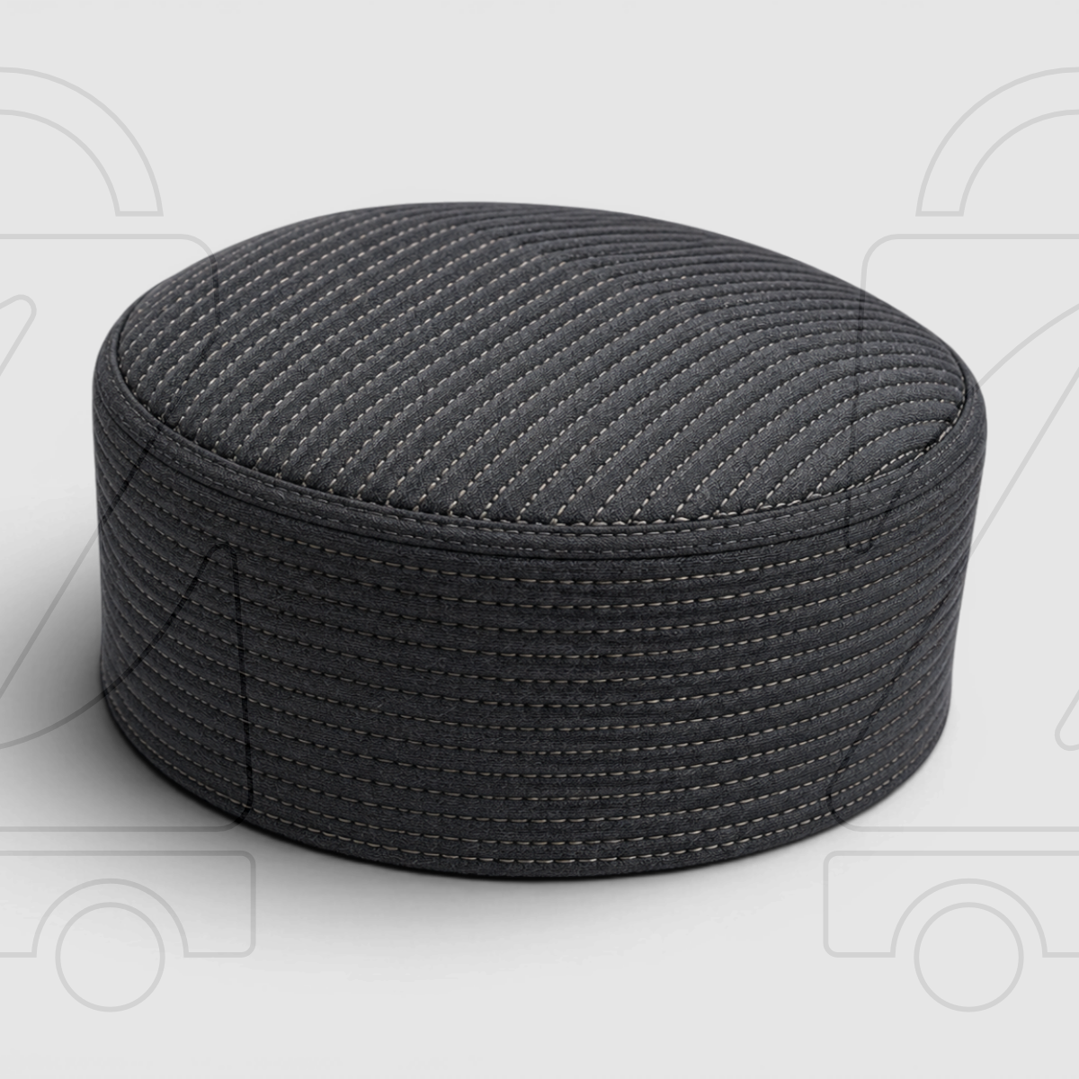 Junaid Jamshed Premium Quality  Prayer Cap  ( Straight Line)