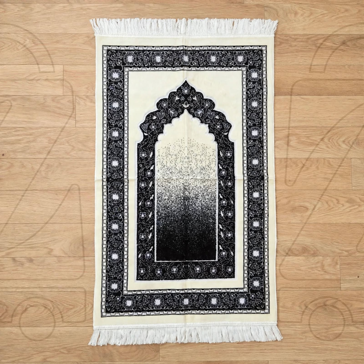 Turkish Ombre Gradient Mihrab Soft Velvet Prayer Janamaz