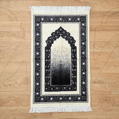 Turkish Ombre Gradient Mihrab Soft Velvet Prayer Janamaz