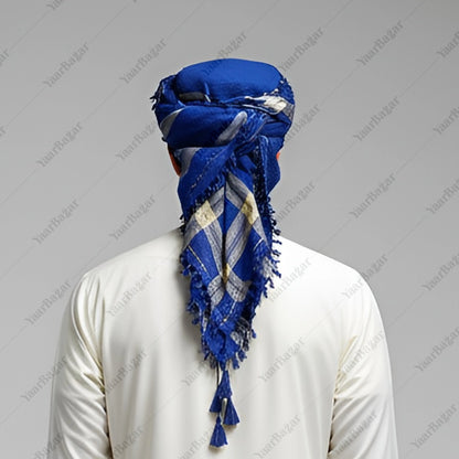Checkered Cotton Rumal with Tassels