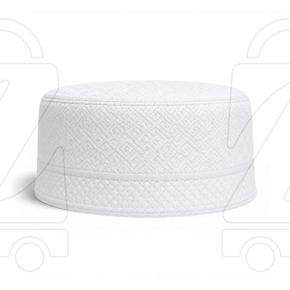 Boogie White Embroidered Muslim Topi