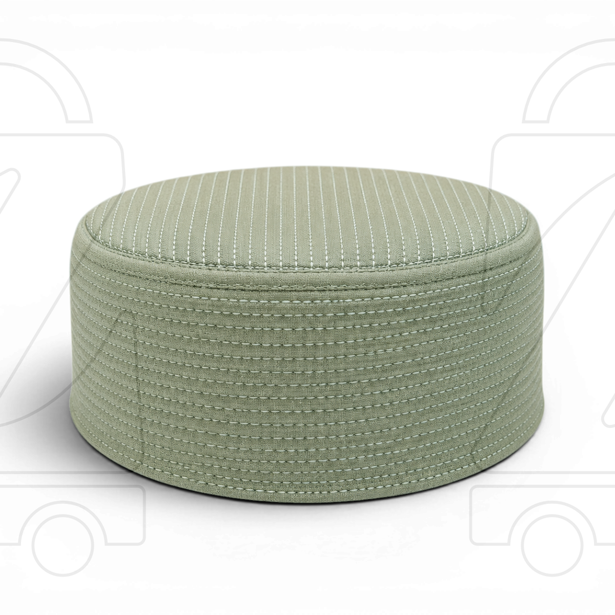 Junaid Jamshed Premium Quality  Prayer Cap  ( Straight Line)