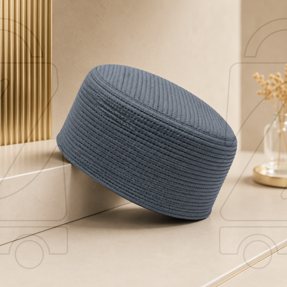 Junaid Jamshed Premium Quality  Prayer Cap  ( Straight Line)