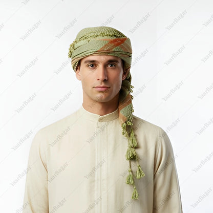 Checkered Cotton Rumal with Tassels