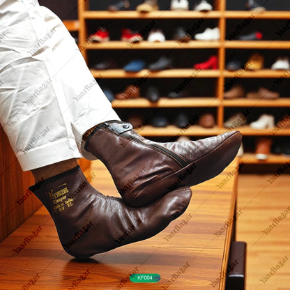 Winter Leather Unisex Khuffain Socks | Soft & Breathable