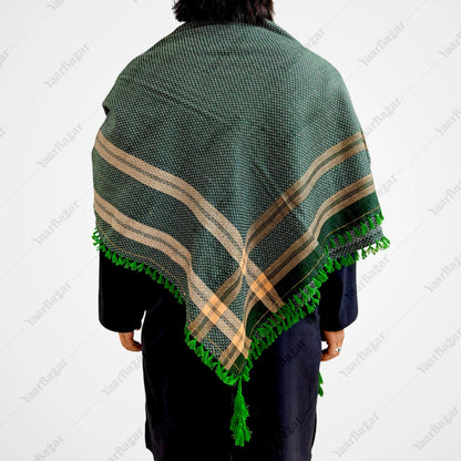 Checkered Cotton Rumal with Tassels