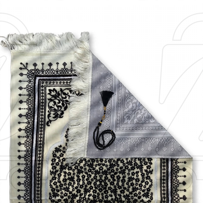 Turkish Mehrab Garden Velvet Prayer Janamaz