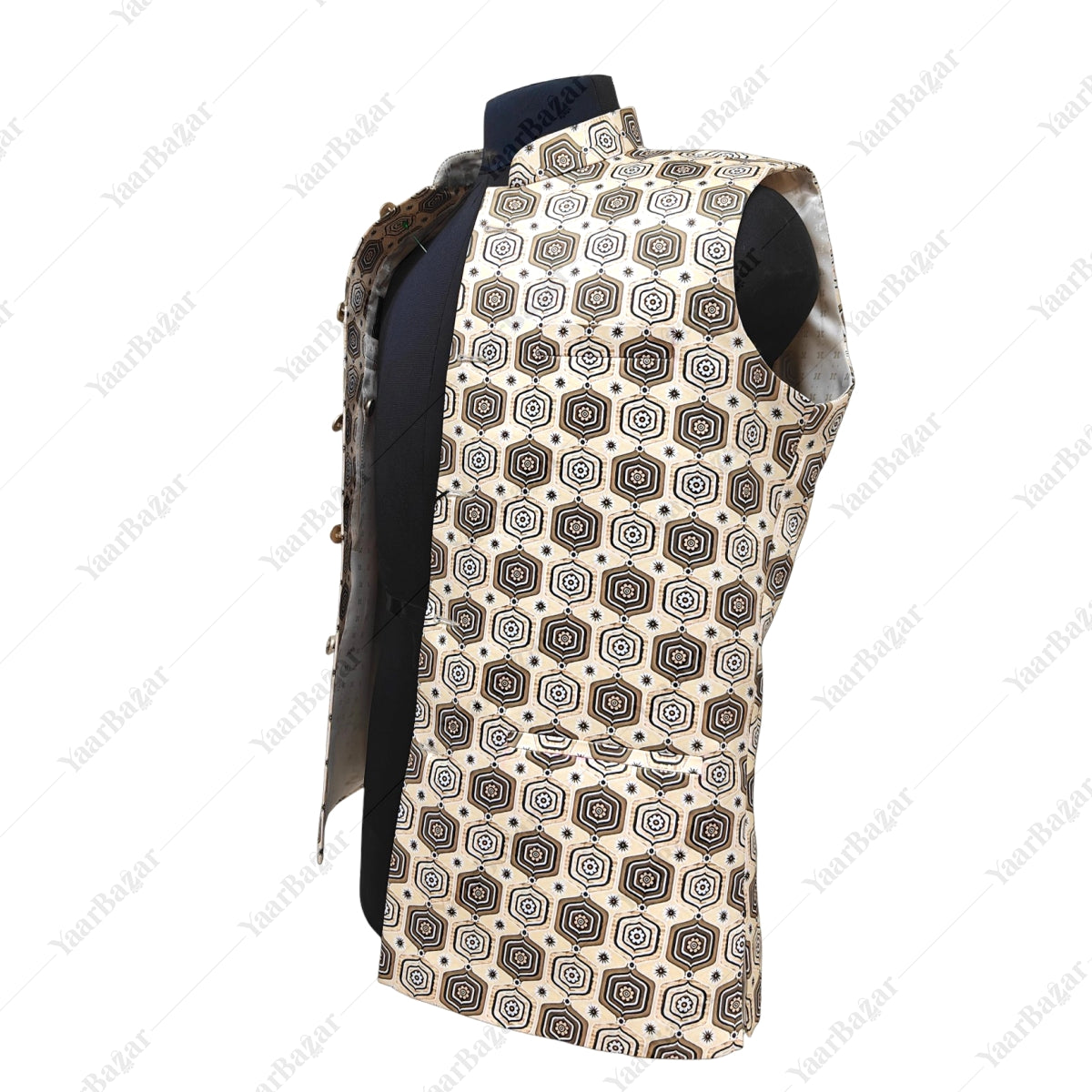 Ivory Hexa Nehru Waistcoat