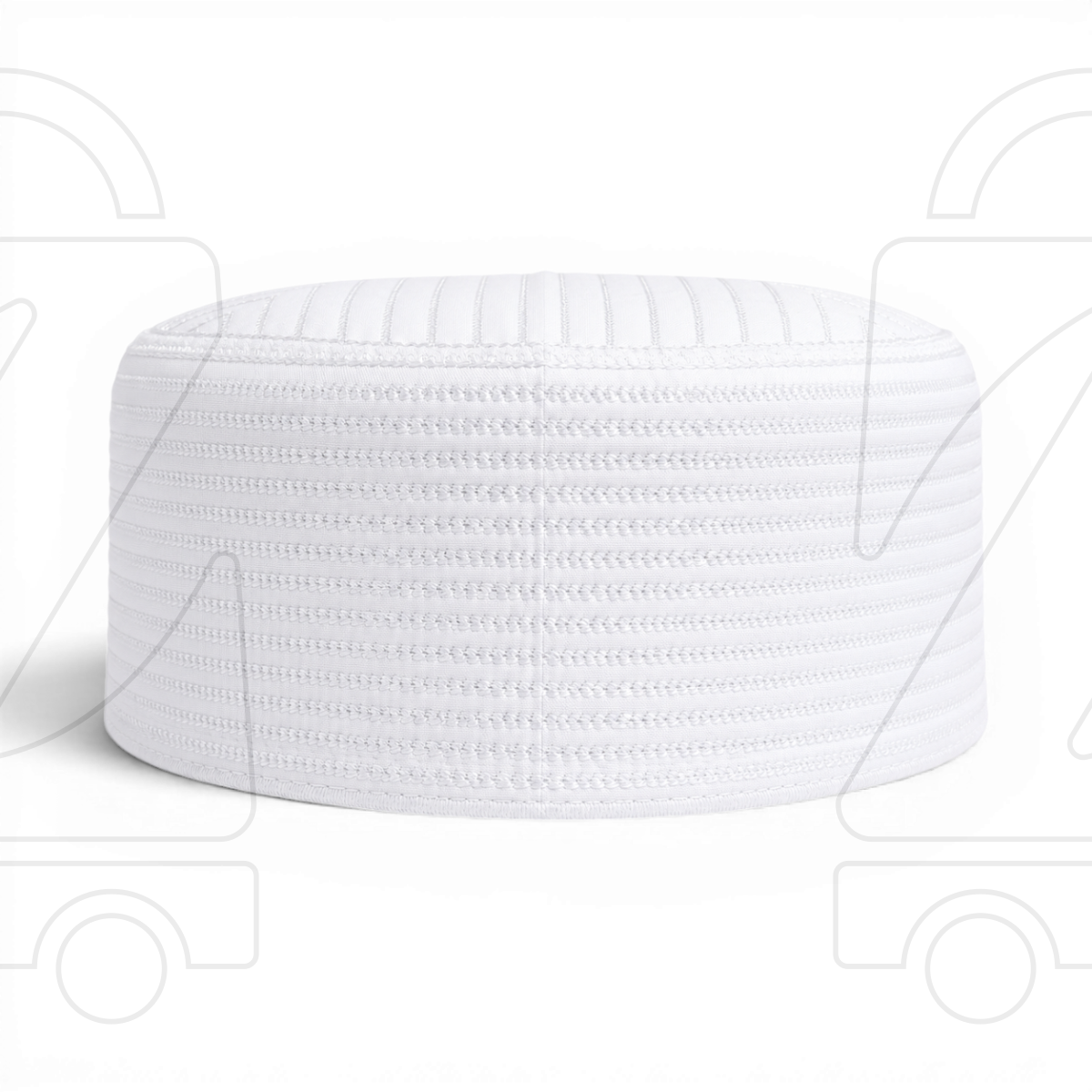 Boogie White Embroidered Muslim Topi