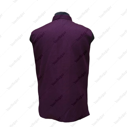 Royal Sapphire Nehru Waistcoat