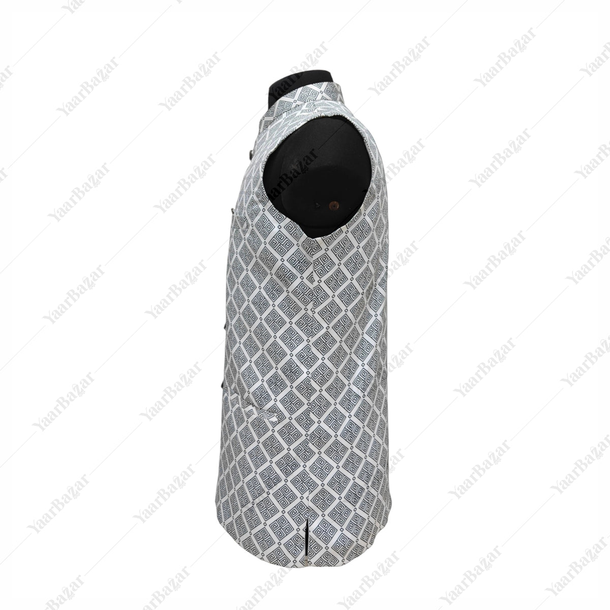 Silver Mosaic Nehru Waistcoat