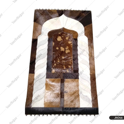 Handmade Leather Janamaz with Goat Hair
