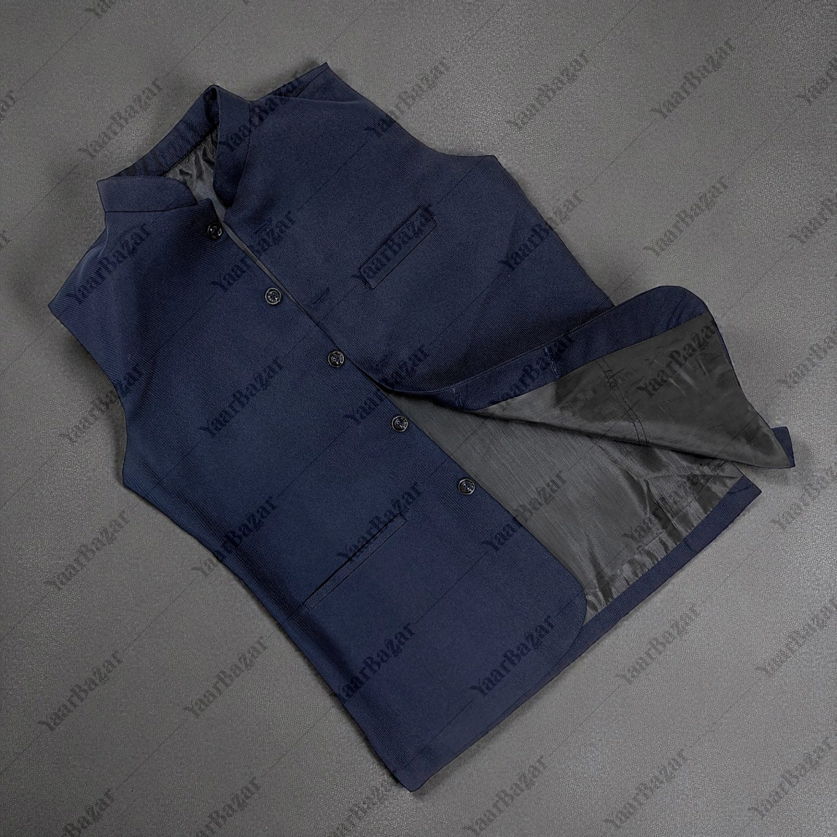 Royal Sapphire Nehru Waistcoat