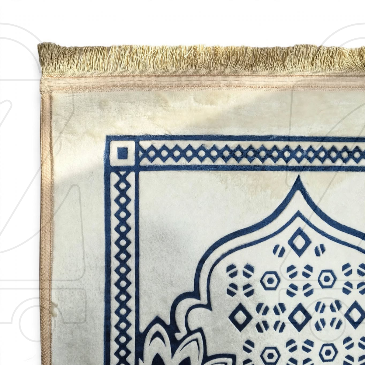Turkish Floral Mehrab Velvet Prayer Janamaz