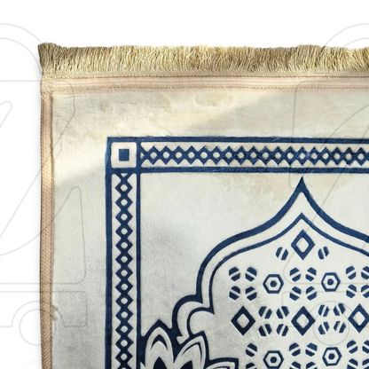 Turkish Floral Mehrab Velvet Prayer Janamaz