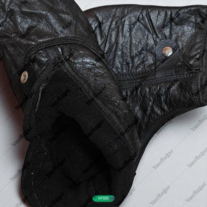 Winter Leather Unisex Khuffain Socks | Soft & Breathable