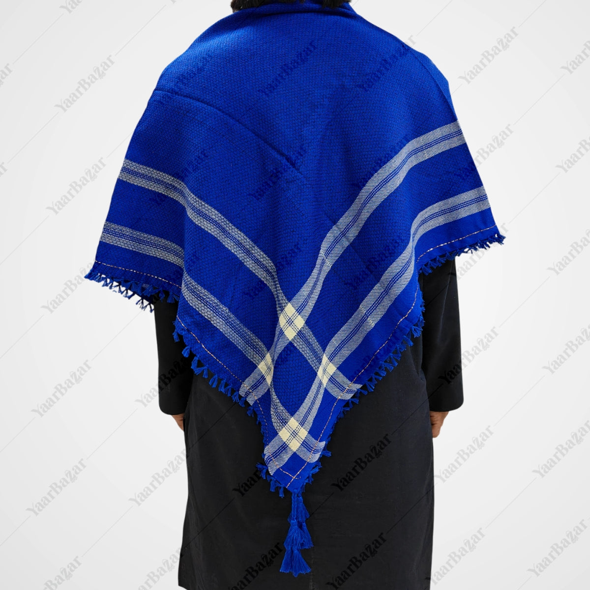 Checkered Cotton Rumal with Tassels