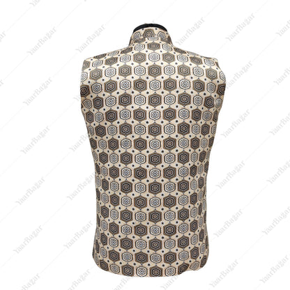 Ivory Hexa Nehru Waistcoat