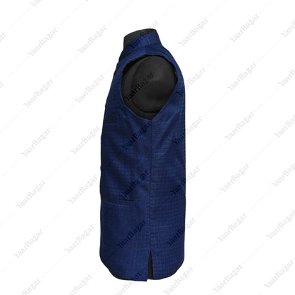 Royal Sapphire Nehru Waistcoat