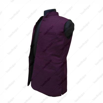 Royal Sapphire Nehru Waistcoat