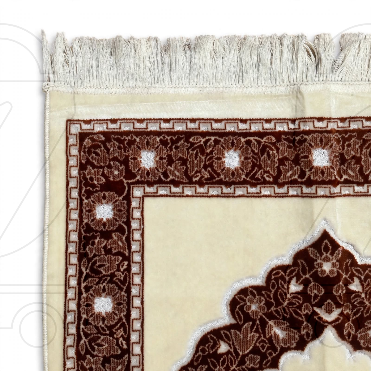 Turkish Ombre Gradient Mihrab Soft Velvet Prayer Janamaz