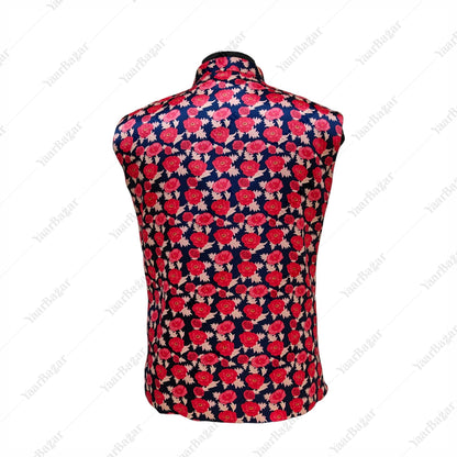 Midnight Rose Nehru Waistcoat