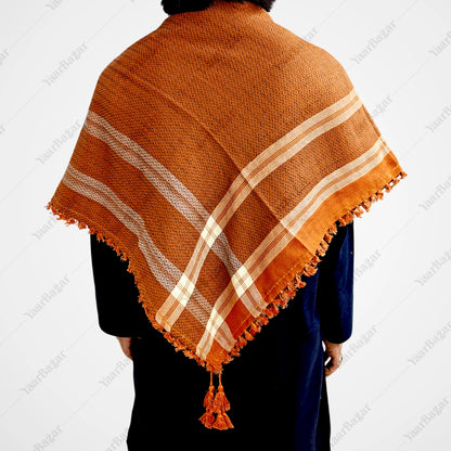 Checkered Cotton Rumal with Tassels