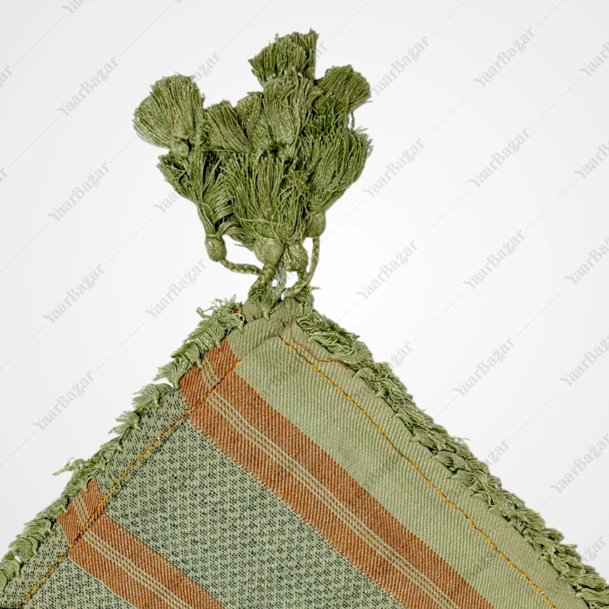 Checkered Cotton Rumal with Tassels