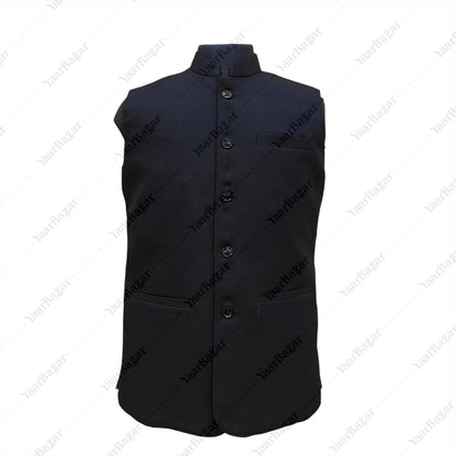 Royal Sapphire Nehru Waistcoat