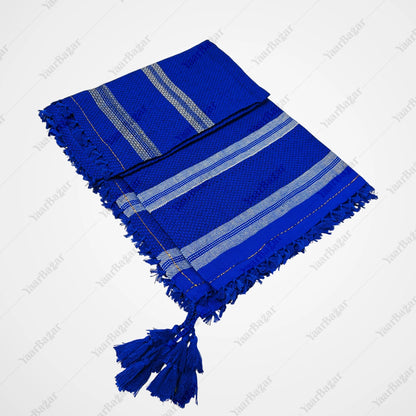 Checkered Cotton Rumal with Tassels
