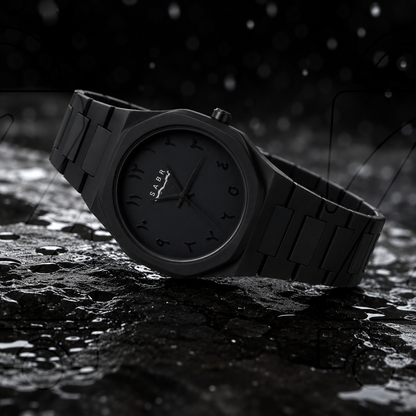 Personalized Matte Black Watch for Women