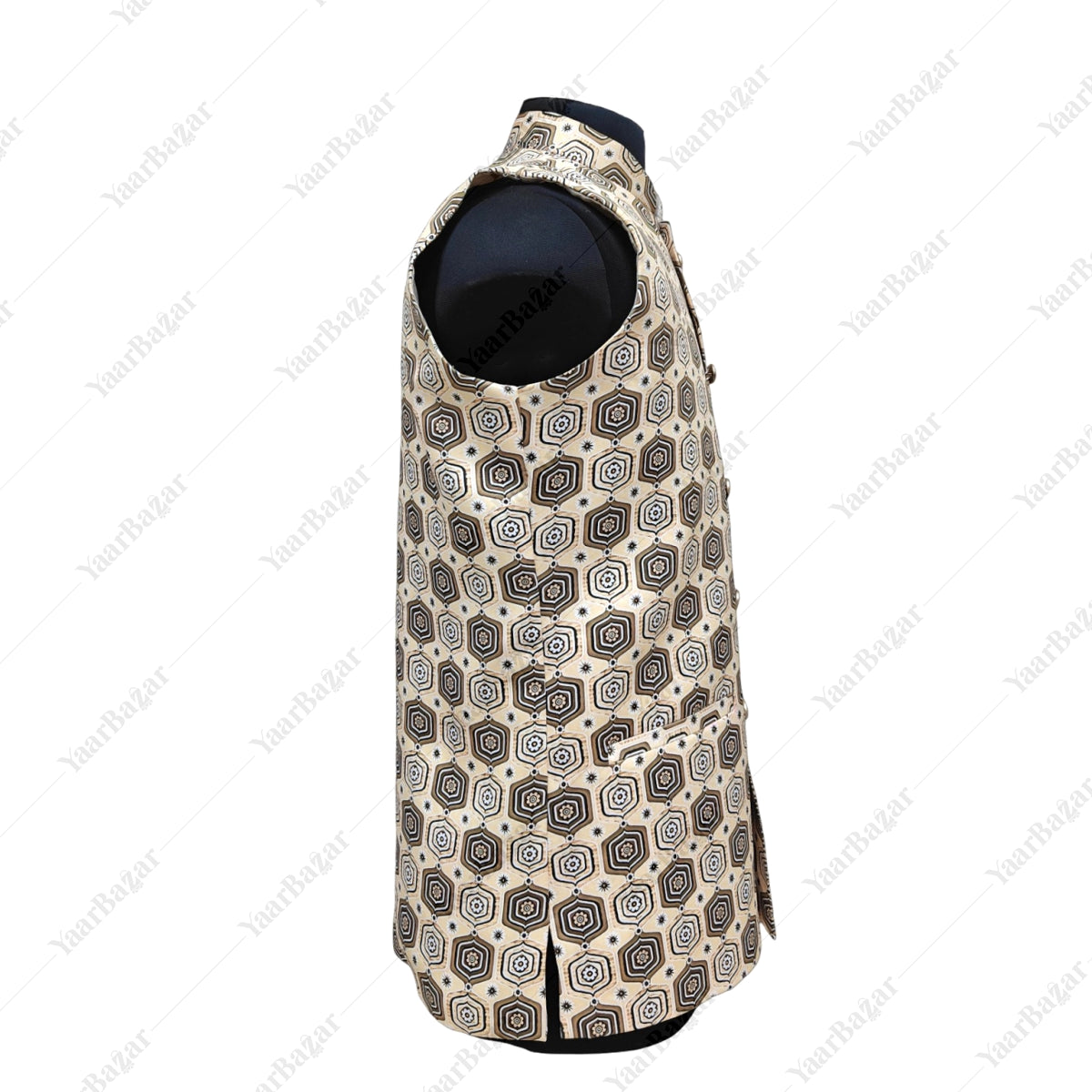 Ivory Hexa Nehru Waistcoat