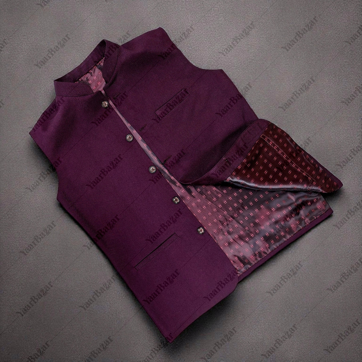 Royal Sapphire Nehru Waistcoat